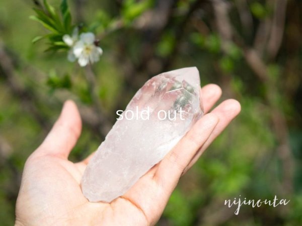 画像6: ブラジル産ホワイトアイスクリスタル・マスタークリスタル（トライゴーニック、ウィンドウ）